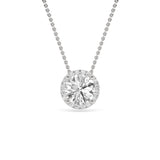 Above Love Halo Diamond Necklace