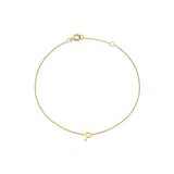 Mini Initial 9CT Yellow Gold Bracelet P