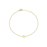 Mini Initial 9CT Yellow Gold Bracelet R