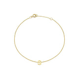 Mini Initial 9CT Yellow Gold Bracelet S