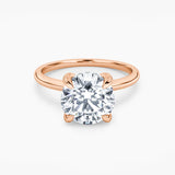 Billie Solitaire Hidden Halo Lab Grown Diamond Engagement Ring