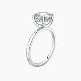 Billie Solitaire Hidden Halo Lab Grown Diamond Engagement Ring