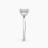 Billie Solitaire Hidden Halo Lab Grown Diamond Engagement Ring