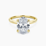 Billie Solitaire Hidden Halo Lab Grown Diamond Engagement Ring