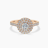 Paris Double Halo Lab Grown Diamond Engagement Ring