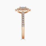 Paris Double Halo Lab Grown Diamond Engagement Ring