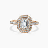 Paris Double Halo Lab Grown Diamond Engagement Ring
