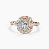 Paris Double Halo Lab Grown Diamond Engagement Ring