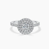 Paris Double Halo Lab Grown Diamond Engagement Ring