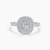 Paris Double Halo Lab Grown Diamond Engagement Ring