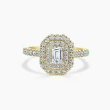 Paris Double Halo Lab Grown Diamond Engagement Ring