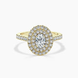 Paris Double Halo Lab Grown Diamond Engagement Ring
