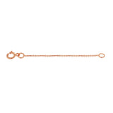 9CT Rose Gold Extender Extension Chain 5cm