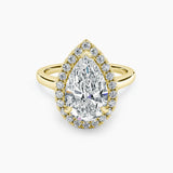 Maya Halo Lab Grown Diamond Engagement Ring
