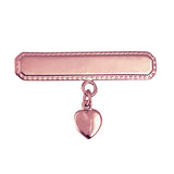 Baby Brooch With Heart Drop
