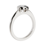 Bezel Oval Cut Solitaire Engagement Ring