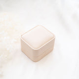 Double Wedding Ring Box Modern Engagement Ring Box Wedding Ceremony Gift Jewellery Box Jewellery Tools Packaging