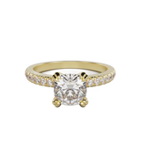 "Demi" One Carat Cushion Cut Lab Grown Diamond Engagement Ring