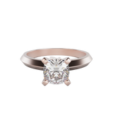 "Hana" Cushion cut  Solitaire Diamond Lab Grown Engagement Ring