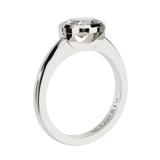 East West Oval Cut Diamond Ring