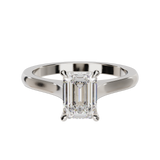 "Ella" Solitaire Emerald Cut Engagement Ring