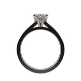 "Luna" 1.00 CT Oval Hidden Halo Diamond Engagement Ring