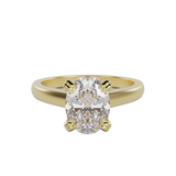 "Luna" 1.00 CT Oval Hidden Halo Diamond Engagement Ring