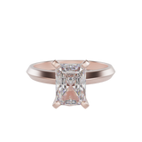 "Calie"  Radiant Solitaire Diamond Solitare Engagement Ring