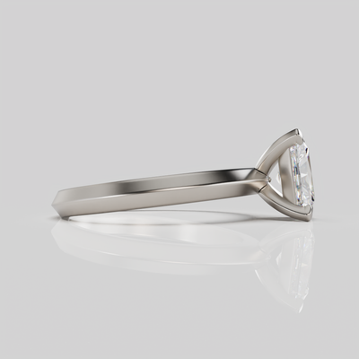 "Calie"  Radiant Solitaire Diamond Solitare Engagement Ring