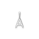 Petite Diamond Initial Pendant Letter A