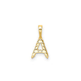 Petite Diamond Initial Pendant Letter A
