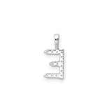 Petite Diamond Initial Pendant Letter E