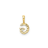 Petite Diamond Initial Pendant Letter G