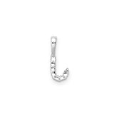 Petite Diamond Initial Pendant Letter J