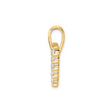 Petite Diamond Initial Pendant Letter M