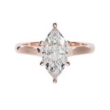 "Ella" Solitaire Marquise Cut Engagement Ring