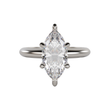 "Atlanta" Lab Grown Diamond Solitaire Engagement Ring Marquise Cut