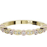 Custom Made Two Tone Diamond Wedding Ring | McLean & Co Manufacturing Jewellers Sunshine Coast Australia