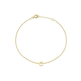 Mini Initial 9CT Yellow Gold Bracelet C