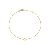 Mini Initial 9CT Yellow Gold Bracelet D