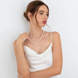 Japanese Akoya Pearl Strand on model| McLean and Co Jewellers Sunshine Coast Australia