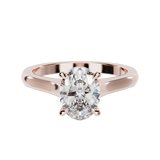 "Ella" Solitaire Oval Cut Engagement Ring