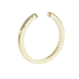 Open Split Diamond Wedding Ring