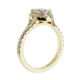 'Karlie' Pear Halo Engagement Ring