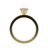 "Dana" Pear Cut Solitare Diamond Engagement Ring