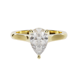 "Ella" Solitaire Pear Cut Engagement Ring
