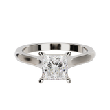 "Ella" Solitaire Princess Cut Engagement Ring
