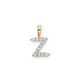 Petite Diamond Initial Pendant Z
