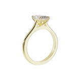 "Ella" Solitaire Emerald Cut Engagement Ring