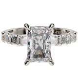 "London" Radiant Cut Engagement Ring